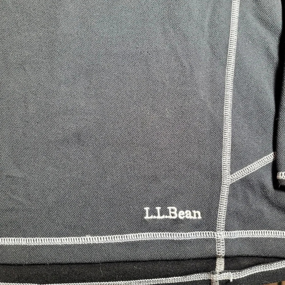 L.L. Bean Midweight Quarter Zip Long Sleeve Shirt sz L - Picture 3 of 9